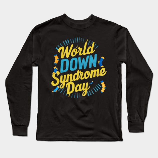 march 21 world down syndrome day Long Sleeve T-Shirt by YOUNESS98